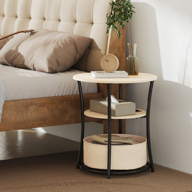 Top End Table and Built-In Electrical Outlet