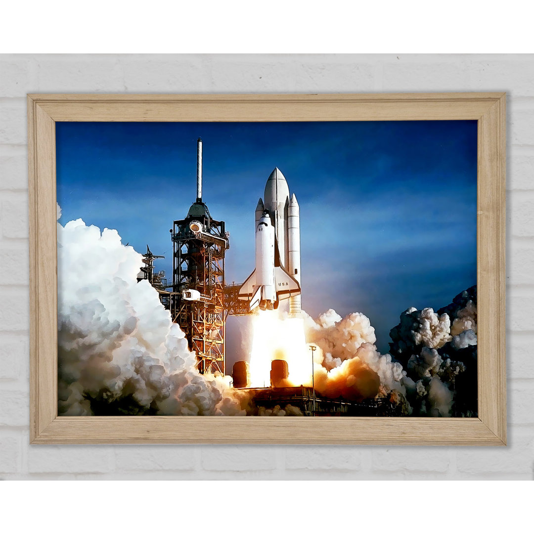 Space Shuttle Take Off - Einzelner Bilderrahmen Kunstdrucke