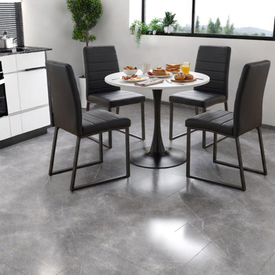 Compact Dining Table Sets(Must include both Table and Chair), MDF Modern Kitchen