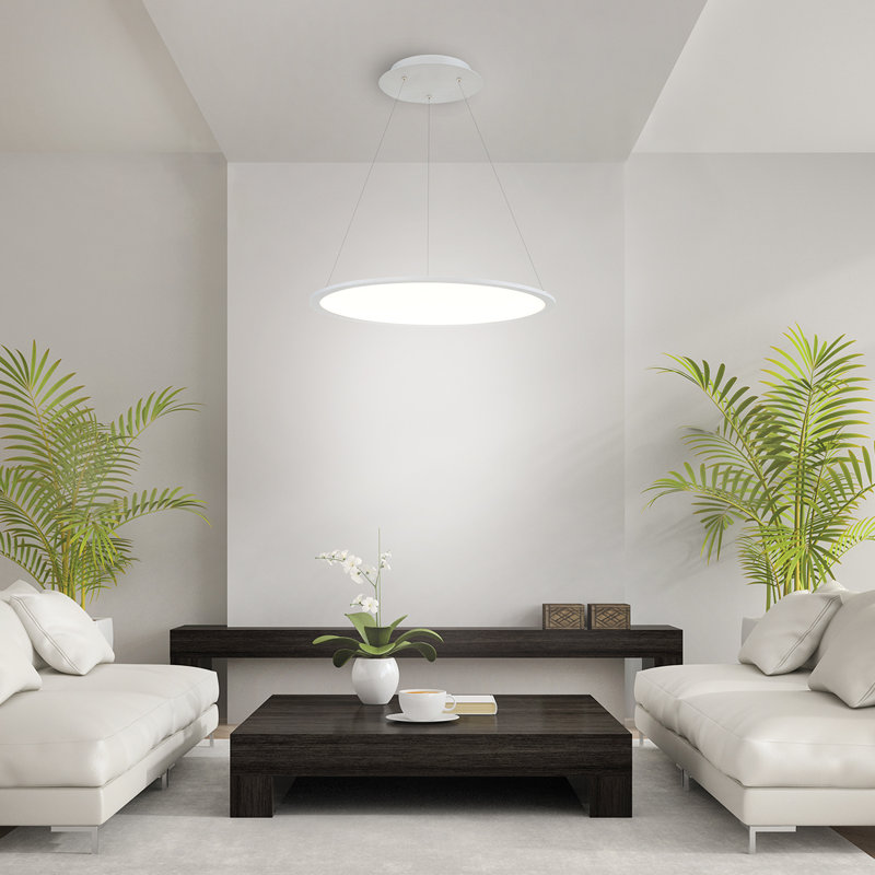 Illusion 1 - Light LED Pendant, Titanium, 90 W