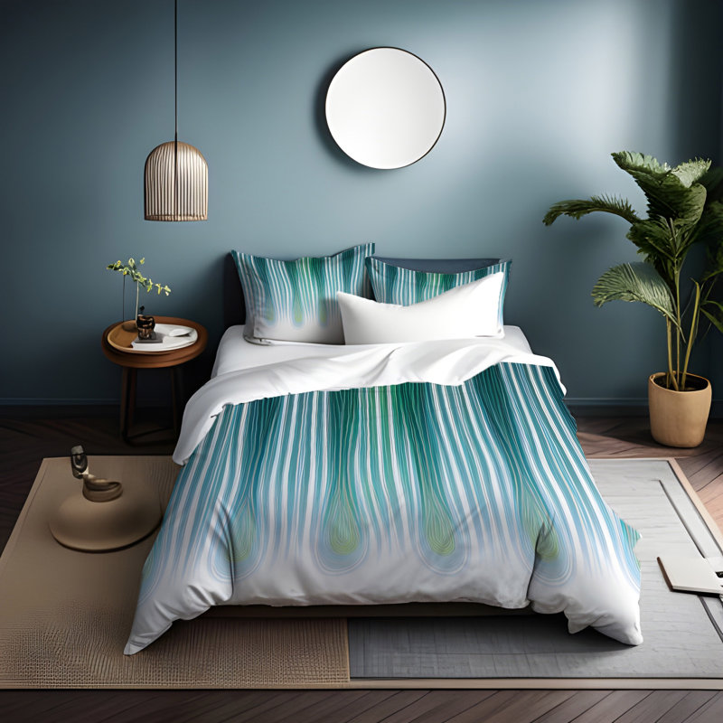 Polyester Duvet Cover, King Duvet Cover + 2 King Shams