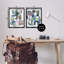 Ensemble de cadres flottants 2 pièces Retro Pastel Geometrics, design par Coco Good-128349285-128349282