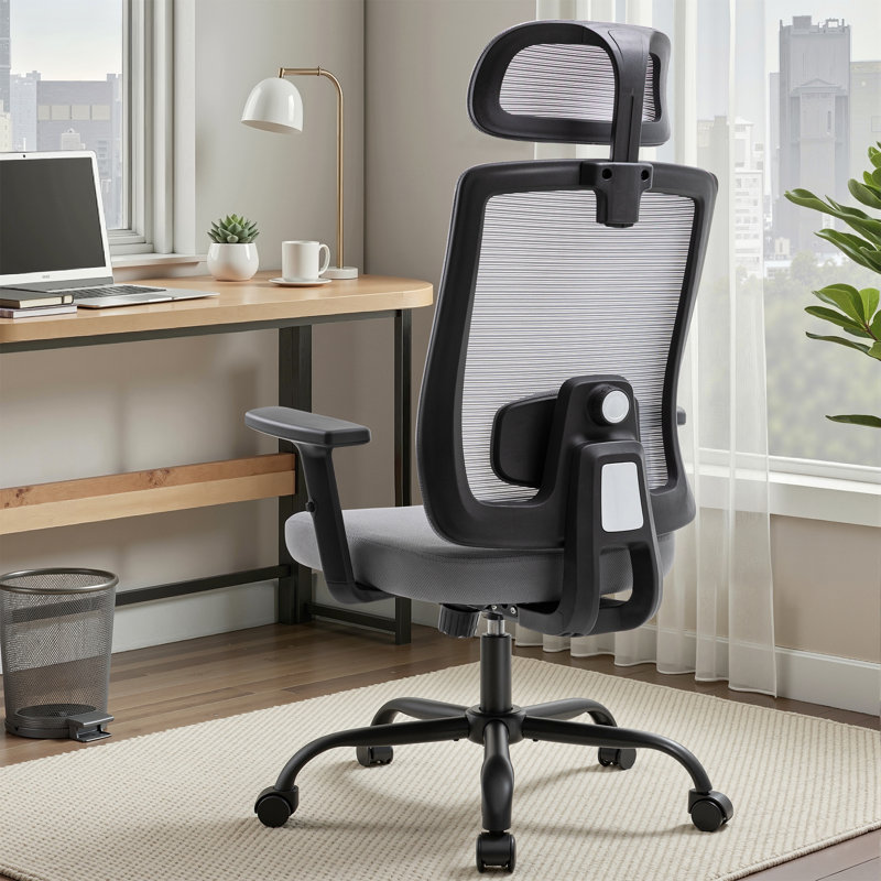 Ergonomic Mesh Office Task Chair, Gray