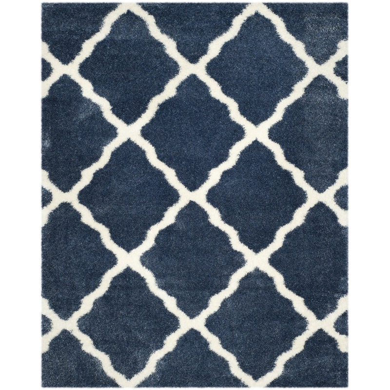Bertl Shag Performance Geometric Rug, Rectangle 8'6" x 12'