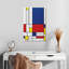 Géométrique «Mondrian II» sur toile-1534421106