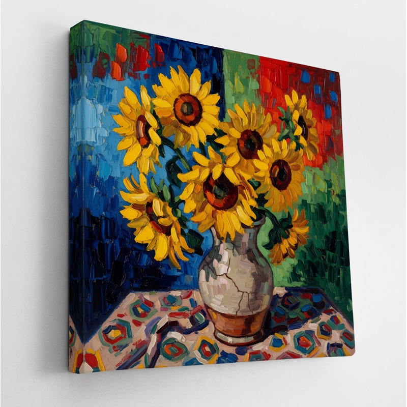 Arrangement de tournesol, H 30 po x l 30 po