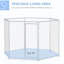 Niche pour chien argentée, 9,2 pi x 8 pi 5,6 pi. Extérieur pour chiens de taille moyenne et grande. Porte verrouillable sécurisée. Espace de jeu spacieux. Confortable. . Installation facile de 5,6 pi, argent. Pour un espace calme de taille moyenne. Weather-.