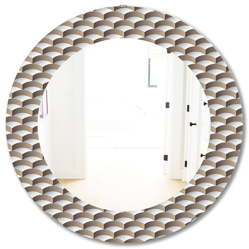 Miroir mural scandinave 7, H 31,5 po x l po