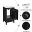 Meuble-lavabo moderne de 18 pouces avec lavabo en céramique, tiroirs à fermeture en douceur et organisateur de porte, tiroir séparateur-1430962303-1430962300
