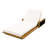 Modern Coastal Acacia Wood Chaise Lounge With Rope Accents And Adjustable Backrest-123651432