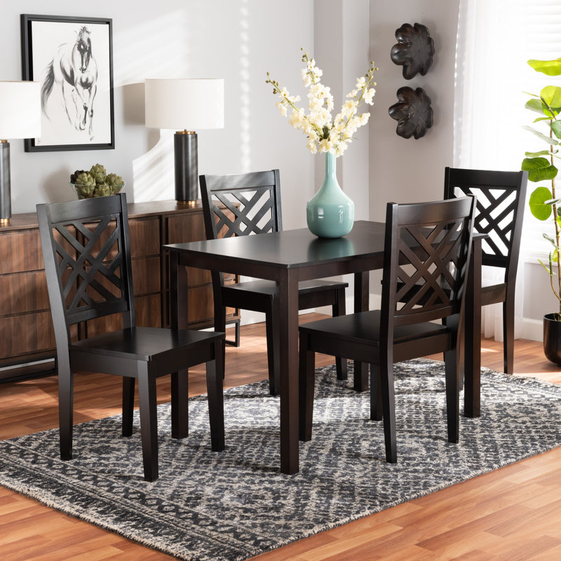 4 - Person Four Leg Dining Set, 5