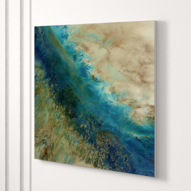 Shimmering I Print by Blakely Bering, 24" H x 24" W x 1.5" D, Knife Gel