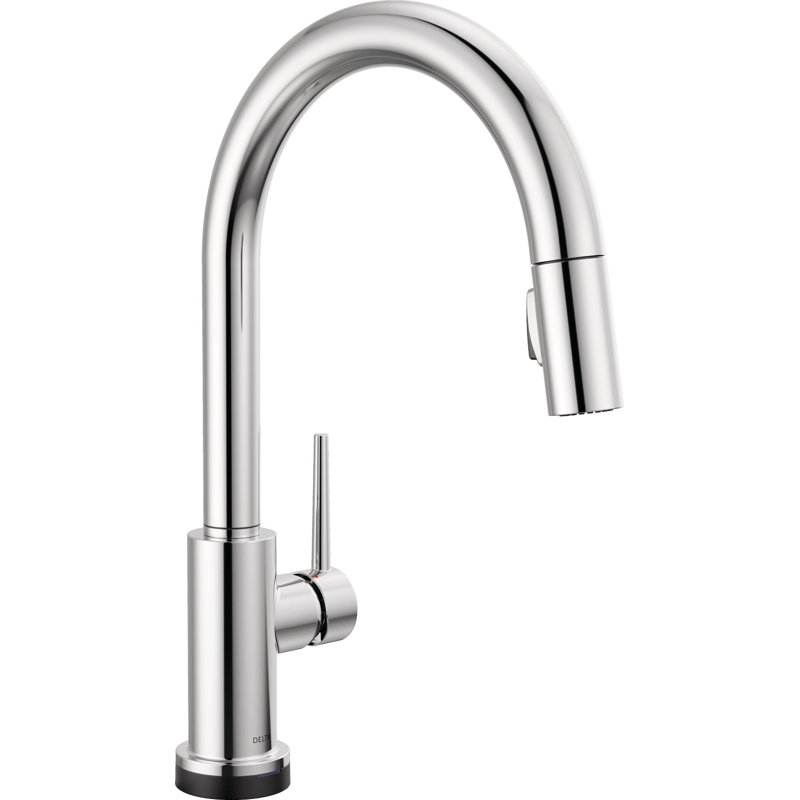 Delta Trinsic Pull Down Sprayer Touch Kitchen Sink Faucet, Touch Control Kitchen Faucet, Chrome