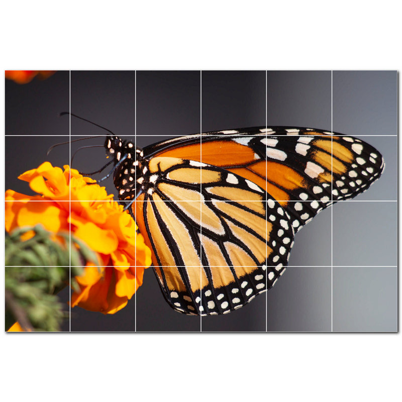 Murale décorative en céramique 4,25 po x 4,25 po