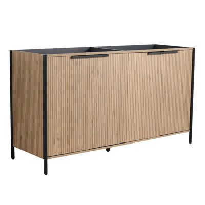 Bathroom Vanity 60" - Coffee, Construction Materials Freestanding Coffee Spacious & Functional