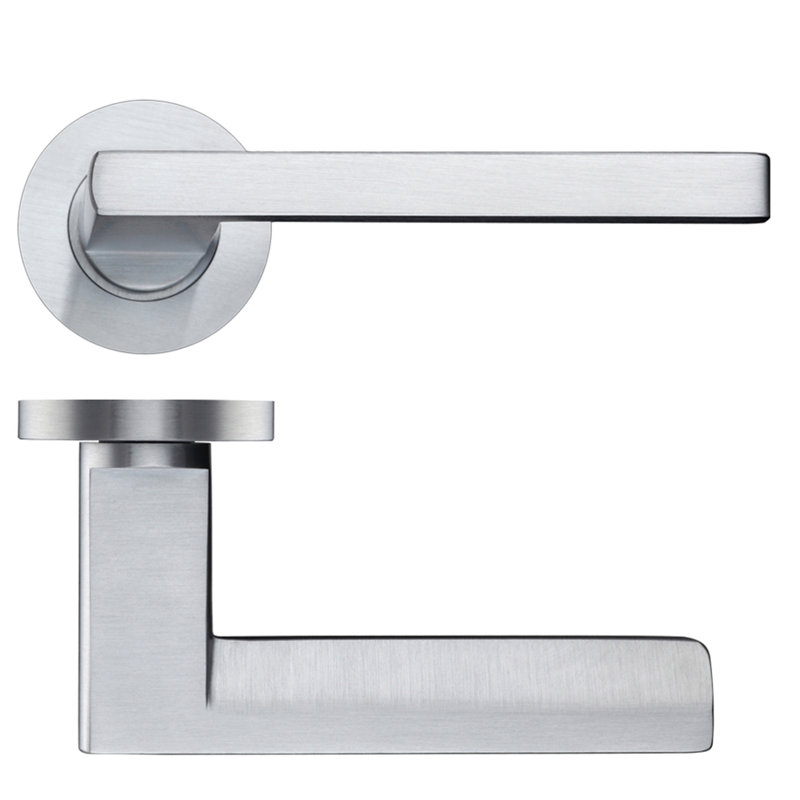 Vitorria Latch Right Hand Door Handle, Satin Chrome