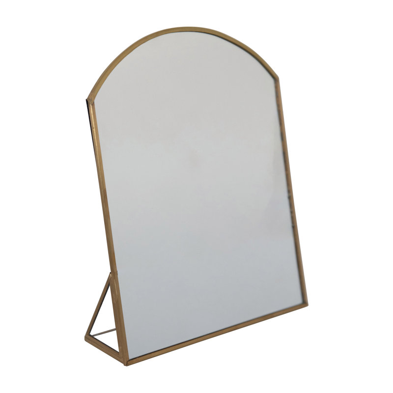 Miroir sur pied en métal arqué Pembreley