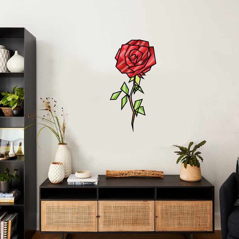 Plants & Flowers Non-Wall Damaging Wall Decal, 30" H x 27" W