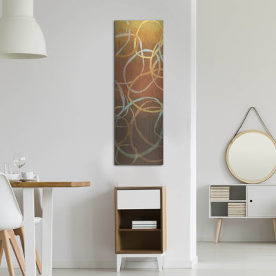 Wrought Studio ™ «Square Dancing Circles I» par Sarah Adams, mur en métal