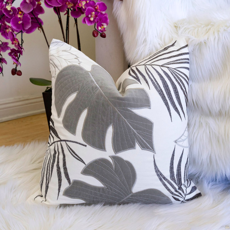 Coussin décoratif Autumn Vibes, Simple, Gris