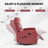  Manual Swivel Rocker Recliner Chair with Heat and Massage Fabric Glider Lounge Sofa for Living Room, Red-112932602-112932596
