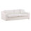 Emma 95" Wide Polyester Upholstered Sofa, Field Cream