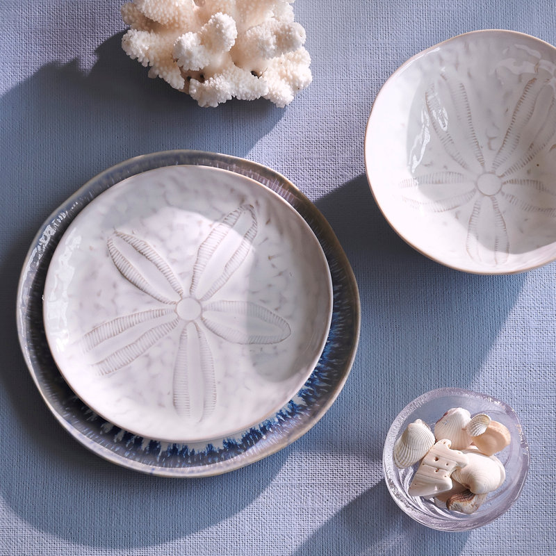 Burlington Sand Dollar Side Plate, Cloud