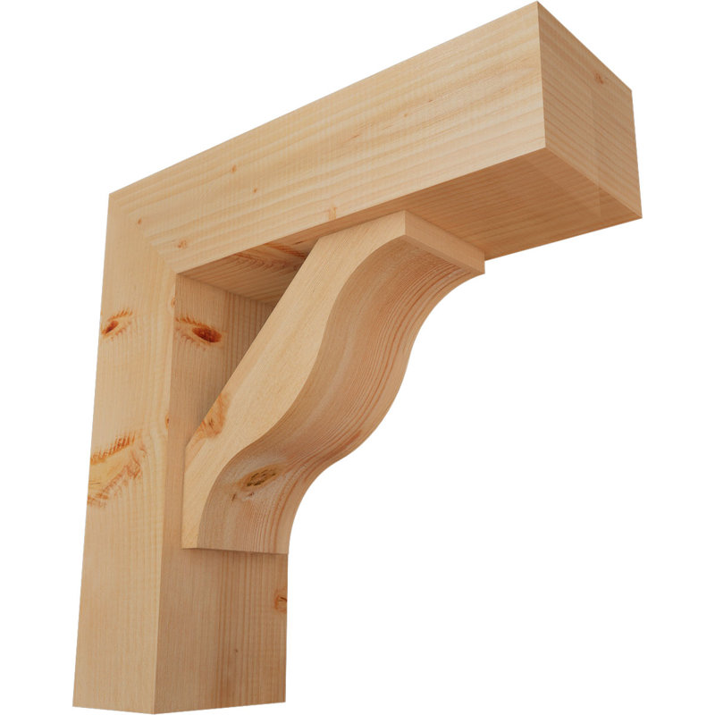 Support Funston Block avec support décalé, 24 x 24, Sapin Douglas de l 7 1/2 (lisse)