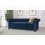 Chesterfield Hanna Sofa Set with Sleeping Function 3+2+1 Made of Velvet Fabric with Solid Wood Legs-1370484451