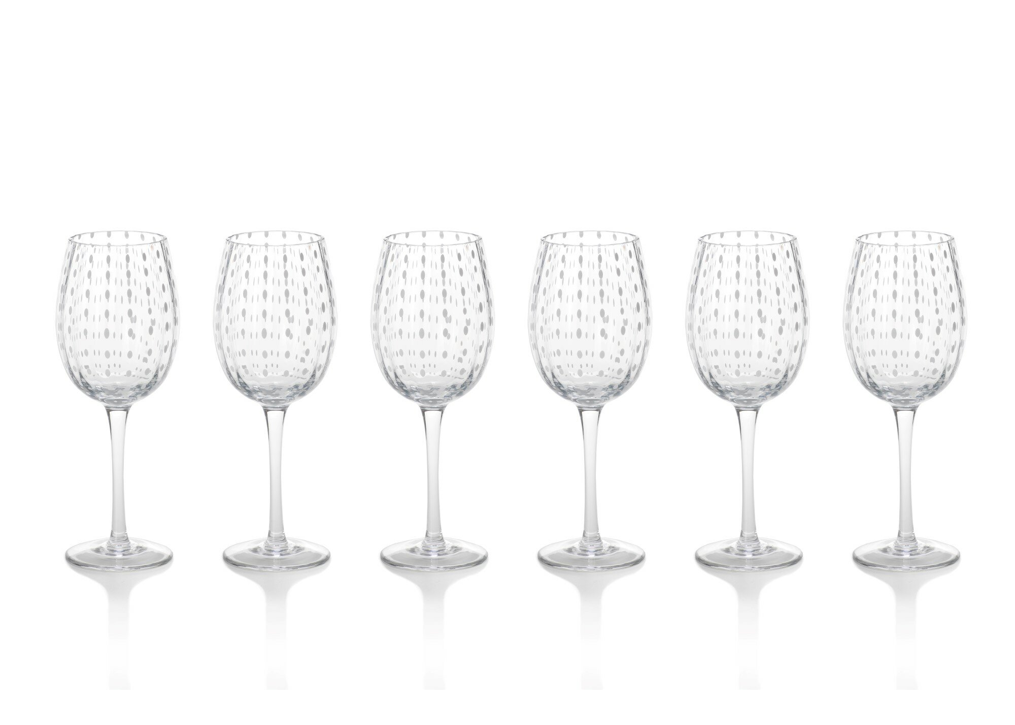 Ebern Designs Broderick 6 - Piece 13oz. Glass Stemless Wine Glass