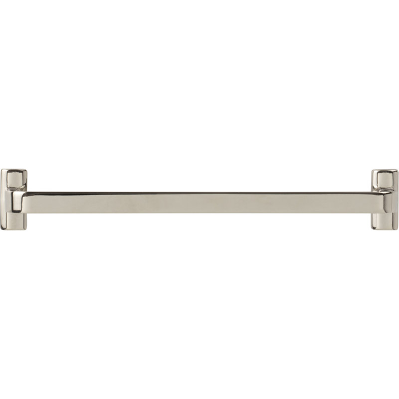 Harrison Bar Pull, Polished Nickel, 7 9/16" Center to Center