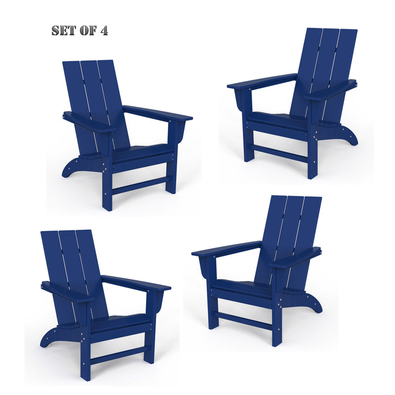 Chaise Adirondack en plastique / résine Barbour Greenture, Marine