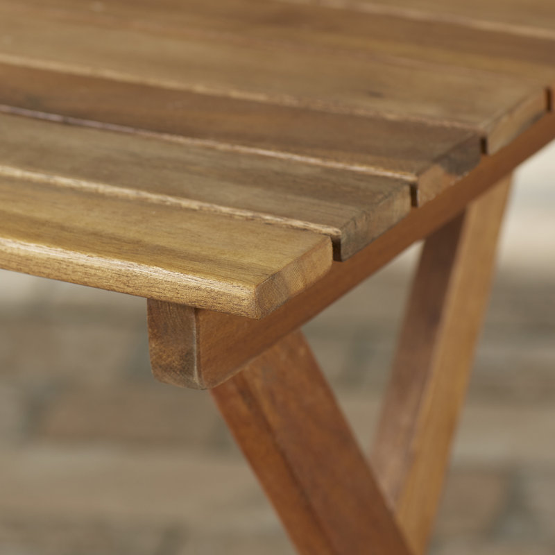 Ensemble de chaises longues avec coussins et table Alois, Beige, Naturel