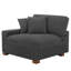 Fauteuil en velours côtelé Yalisa-1718292966
