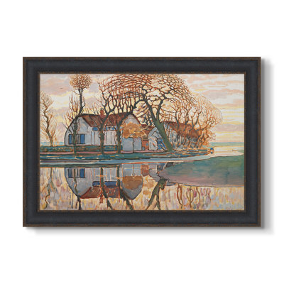 Farm near Duivendrecht, c. 1916-Piet Mondrian-Custom Framed Canvas