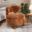 Fauteuil de chambre incurvé incurvé sans accoudoirs par Beige