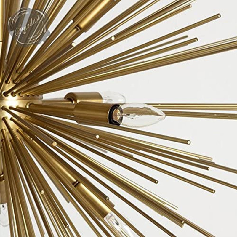 Lustre sphérique spoutnik 12 lumières Wetzel