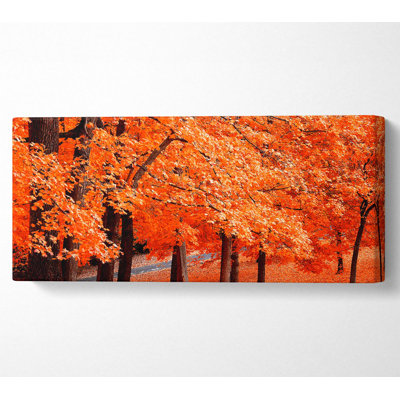 Orange Tree Parade - Wrapped Canvas Print