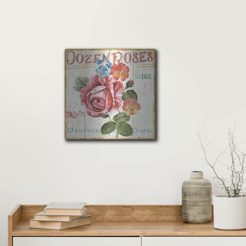 «Rose Garden II» par Lisa Audit, H 12 po x l 12 po