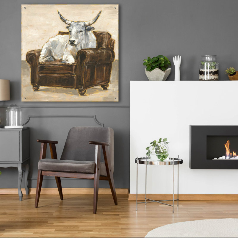 'Refined Comfort 2' by Ethan Harper Acrylic Glass Wall Art, 36" H x 36" W