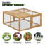 Cage à poulailler pliable en bois Leithow-873793490