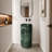 Natural Green Marble Pedestal Bathroom Sink