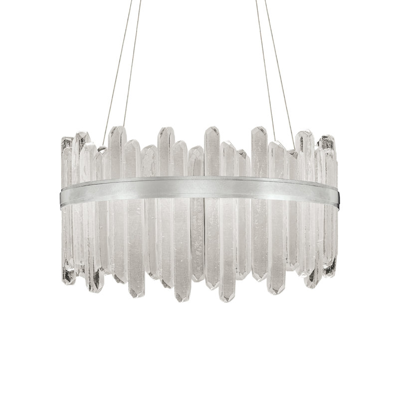 Lior 40 - Light Drum Chandelier, Silver, 3000