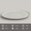 Assiette à dîner Pistache en grès céramique de 10,8 po - Va au micro-ondes, au four et au lave-vaisselle, par Porto Brasil