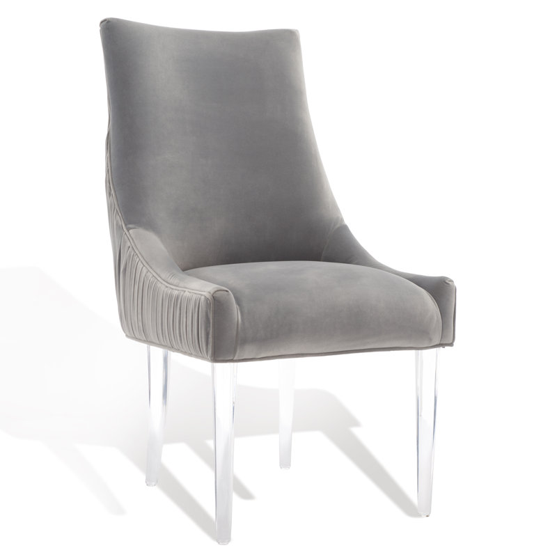 Chaise d'appoint rembourrée Rales, Gris Hudson