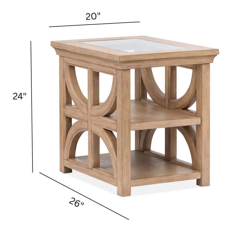 Rectangular Shelf End Table