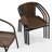 Arthor Rattan Indoor/Outdoor Stacking Restaurant Chairs by Flash Furniture-1246927922