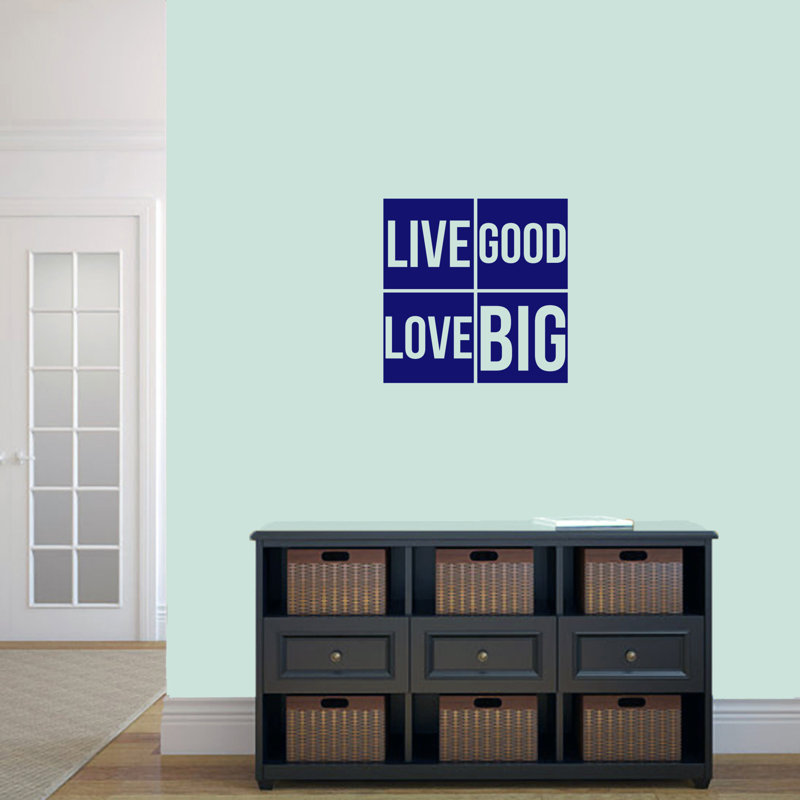 Décalcomanie murale big good love big Weathers, Bleu marine
