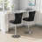 Modern Velvet Adjustable Swivel Counter Height Stools With Tufted Back Dining Chairs-1783443255