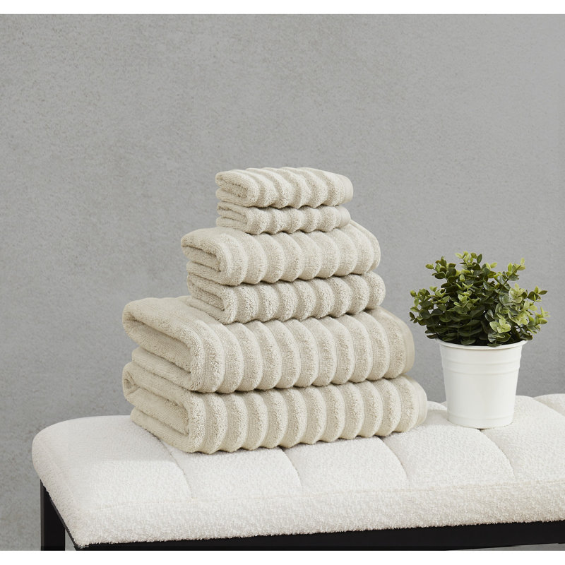 Ensemble de serviettes 6 pièces Borghese, Beige